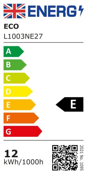 Energy rating for ECO bulb L1003NE27