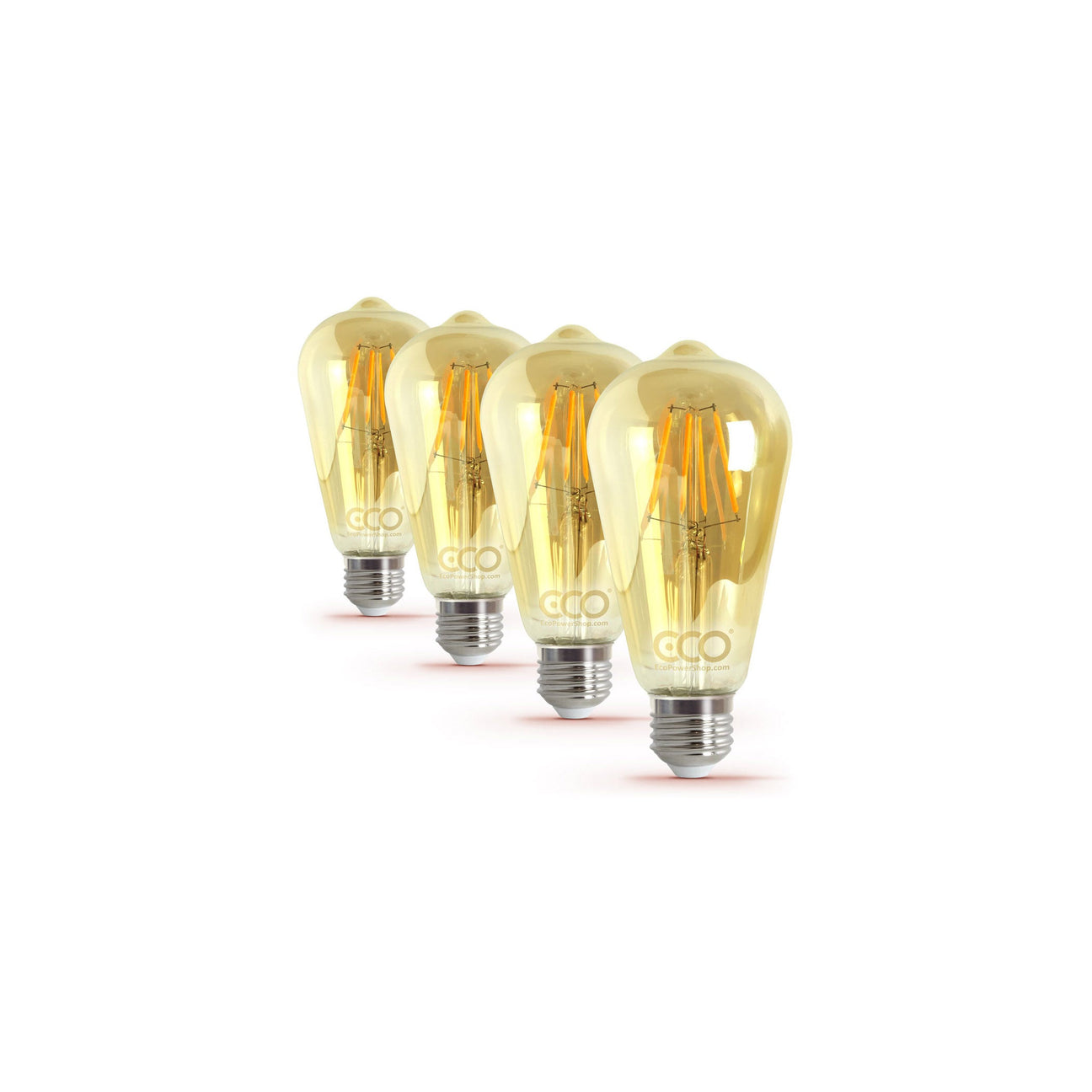 Four eco pear shape bulbs