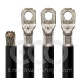 Black 120 sq.mm battery cable with connectors