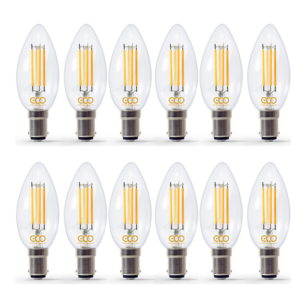 ECO B15 Dimmable LED Filament Candle Bulb 40W Eqv