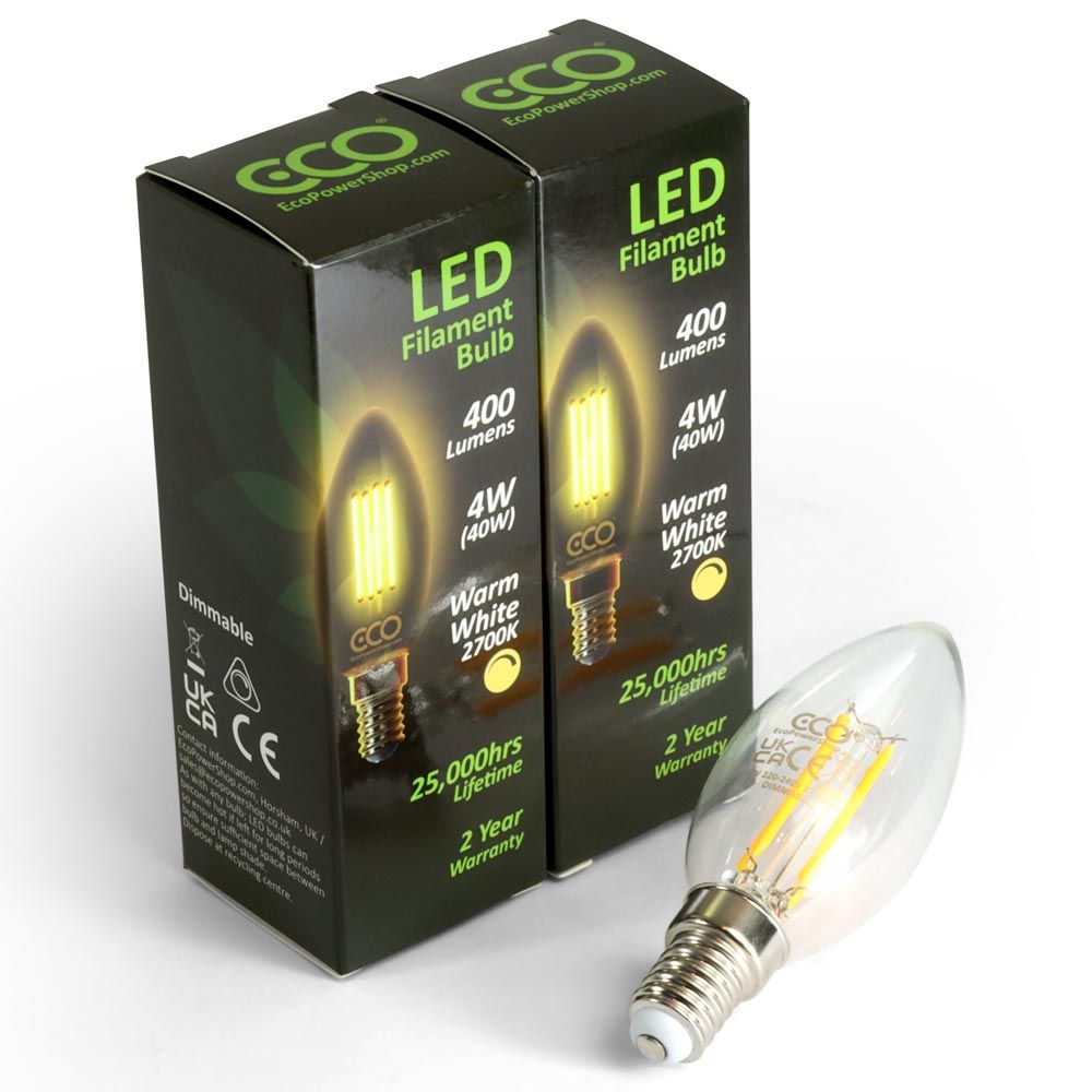 Life electronics lampadina led e14 470lm 4,5w 3000k filamento - 795D
