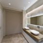Contemporary bathroom with eco LED downlights