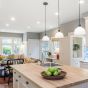 Stylish kitchen with LED downlights