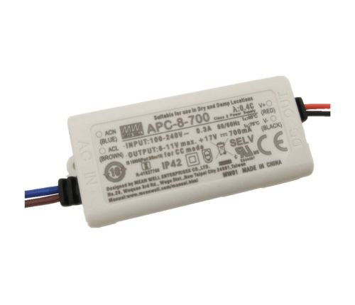 Mean Well APC-8-700  8W Constant Current LED Driver